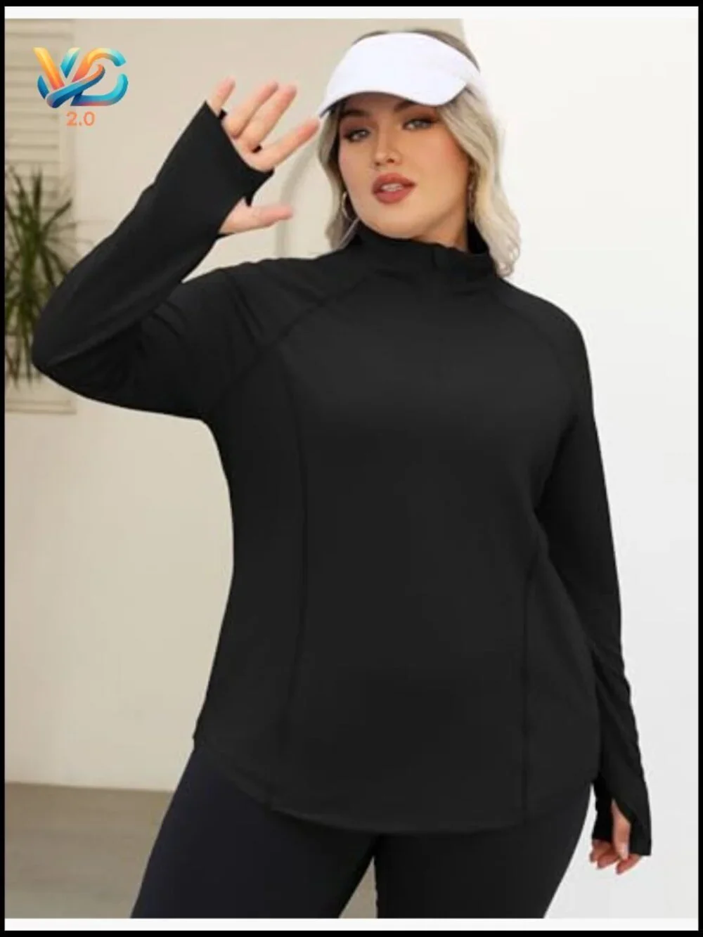 Women's Long Sleeve 1/4 Zip Rash Guard UPF 50+ Quick Dry Sun Protection Shirt